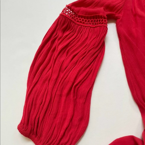 FREE PEOPLE Long Sleeve Tunic Top Sz Small - Picture 6 of 7